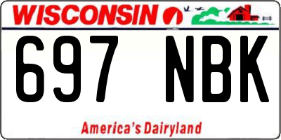 WI license plate 697NBK