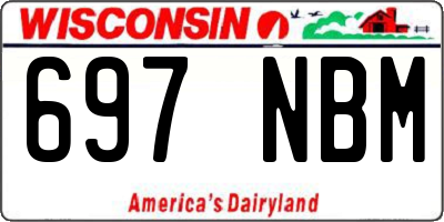 WI license plate 697NBM