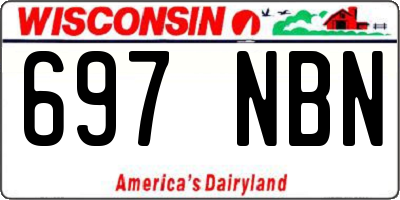 WI license plate 697NBN