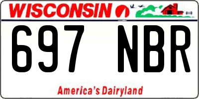 WI license plate 697NBR