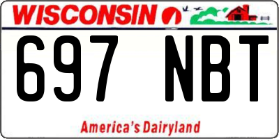 WI license plate 697NBT