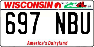 WI license plate 697NBU