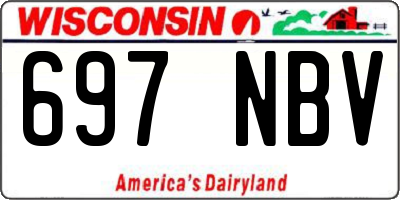 WI license plate 697NBV
