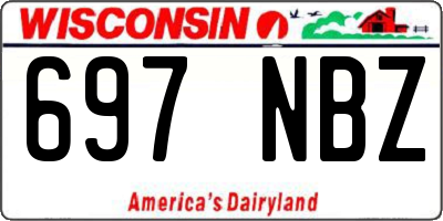WI license plate 697NBZ