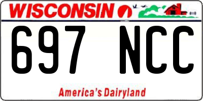WI license plate 697NCC