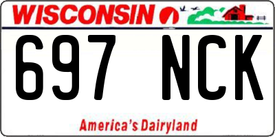 WI license plate 697NCK