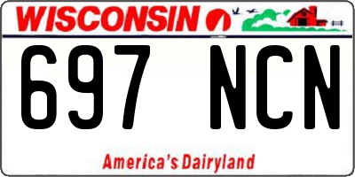 WI license plate 697NCN