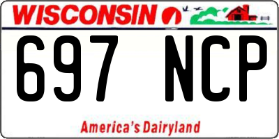 WI license plate 697NCP
