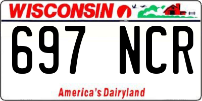 WI license plate 697NCR