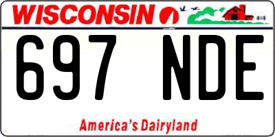 WI license plate 697NDE