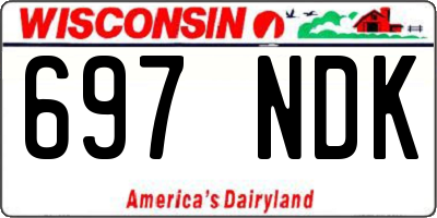 WI license plate 697NDK