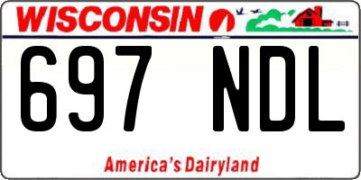 WI license plate 697NDL