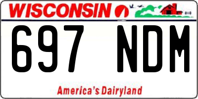 WI license plate 697NDM