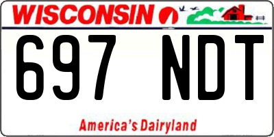 WI license plate 697NDT