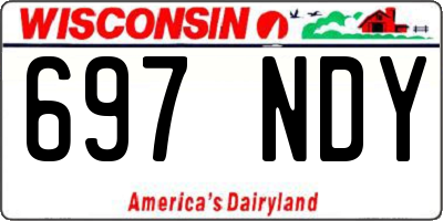 WI license plate 697NDY