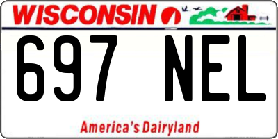 WI license plate 697NEL