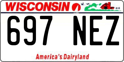 WI license plate 697NEZ