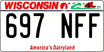 WI license plate 697NFF