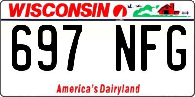 WI license plate 697NFG
