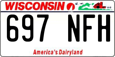 WI license plate 697NFH