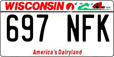 WI license plate 697NFK