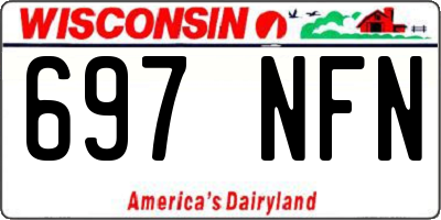 WI license plate 697NFN