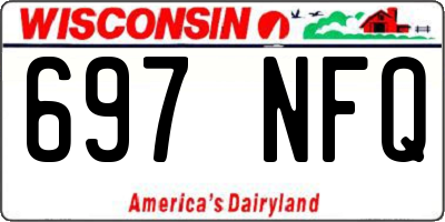WI license plate 697NFQ