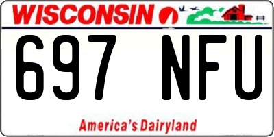 WI license plate 697NFU