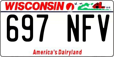 WI license plate 697NFV