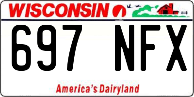WI license plate 697NFX