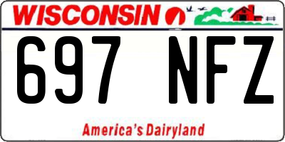 WI license plate 697NFZ