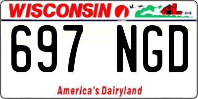 WI license plate 697NGD