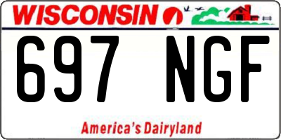 WI license plate 697NGF