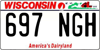 WI license plate 697NGH