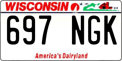 WI license plate 697NGK
