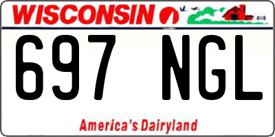 WI license plate 697NGL