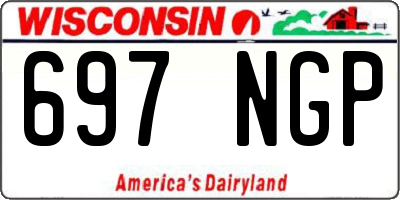 WI license plate 697NGP