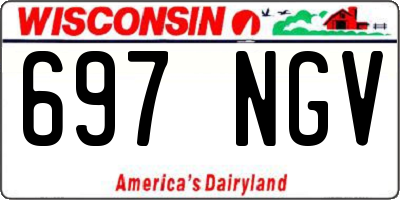WI license plate 697NGV