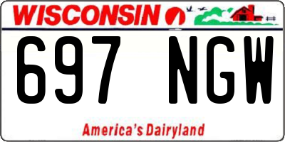 WI license plate 697NGW