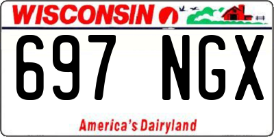 WI license plate 697NGX