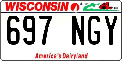 WI license plate 697NGY