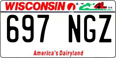 WI license plate 697NGZ