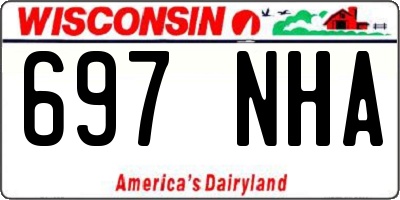 WI license plate 697NHA