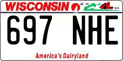 WI license plate 697NHE