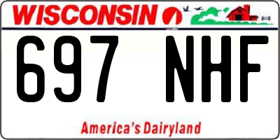 WI license plate 697NHF
