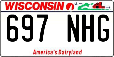 WI license plate 697NHG