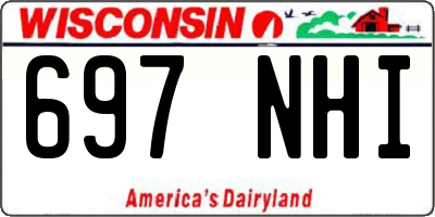 WI license plate 697NHI