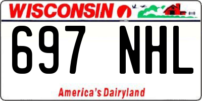 WI license plate 697NHL