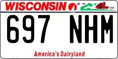 WI license plate 697NHM