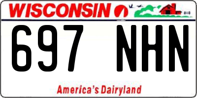 WI license plate 697NHN